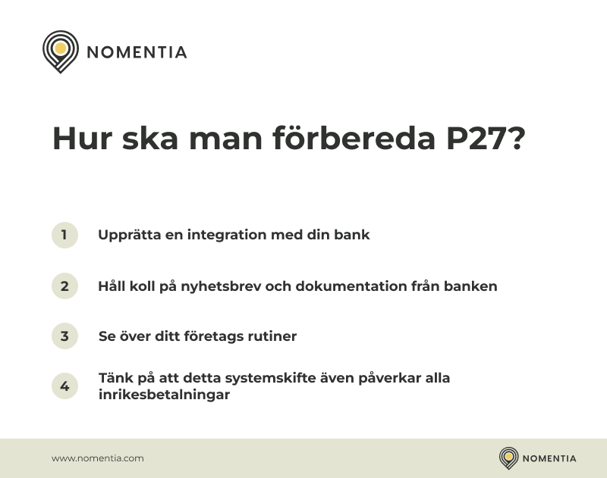 Hur ska man förbereda P27