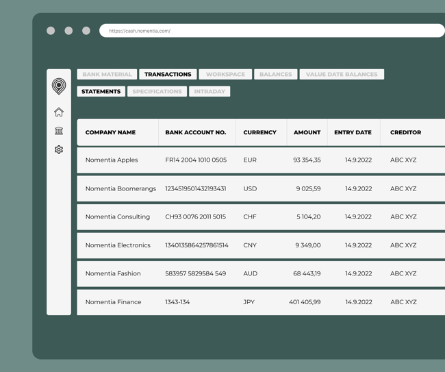 Nomentia Transaction Management