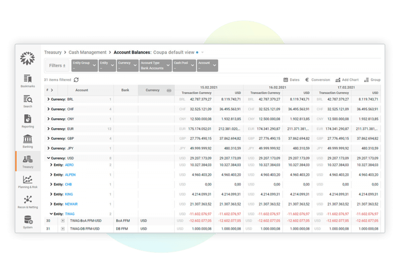 coupa cash management