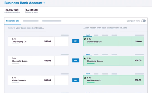 Xero screenshot